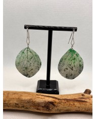 EDICIÓN LIMITADA pendientes artesanos de hoja natural