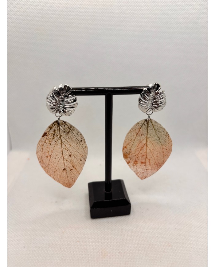 EDICIÓN LIMITADA pendientes artesanos de hoja natural