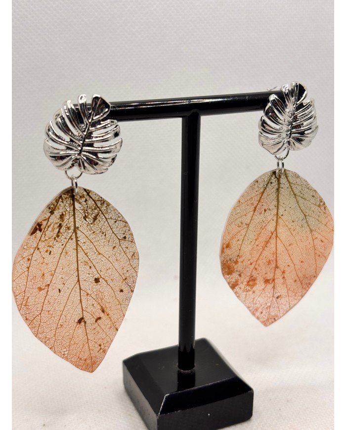 EDICIÓN LIMITADA pendientes artesanos de hoja natural
