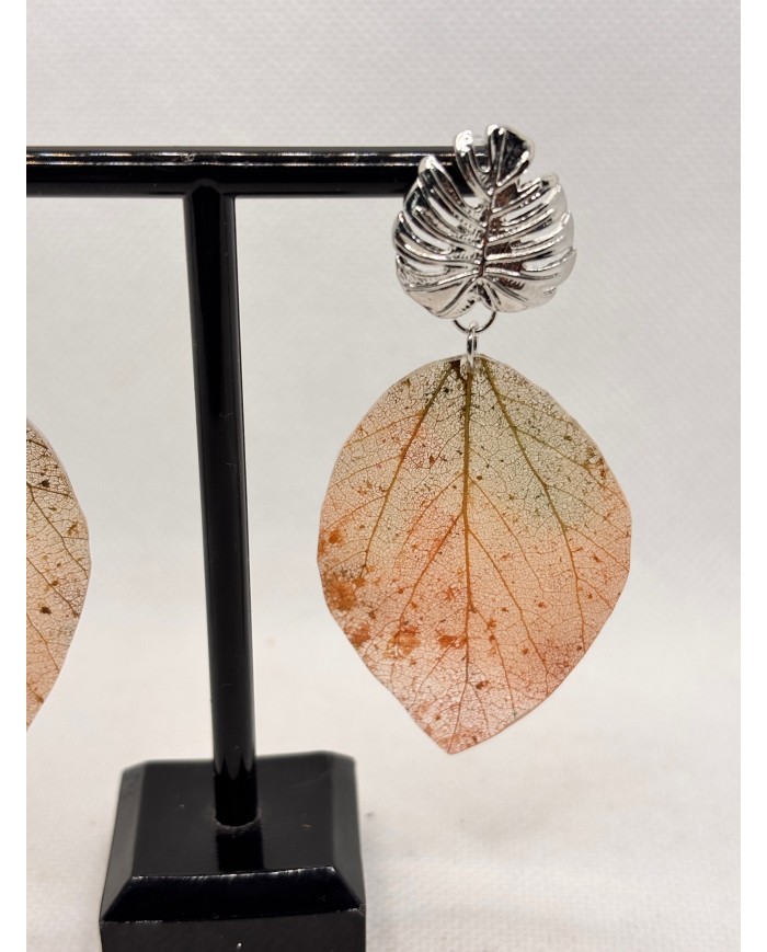 EDICIÓN LIMITADA pendientes artesanos de hoja natural