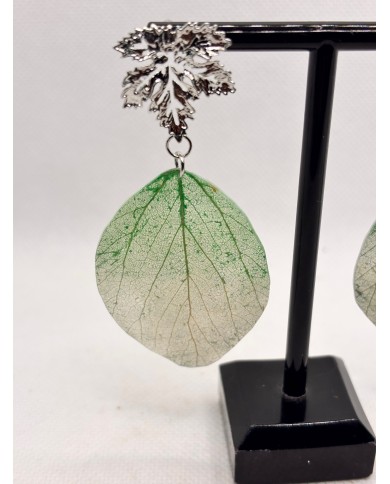 EDICIÓN LIMITADA pendientes artesanos de hoja natural