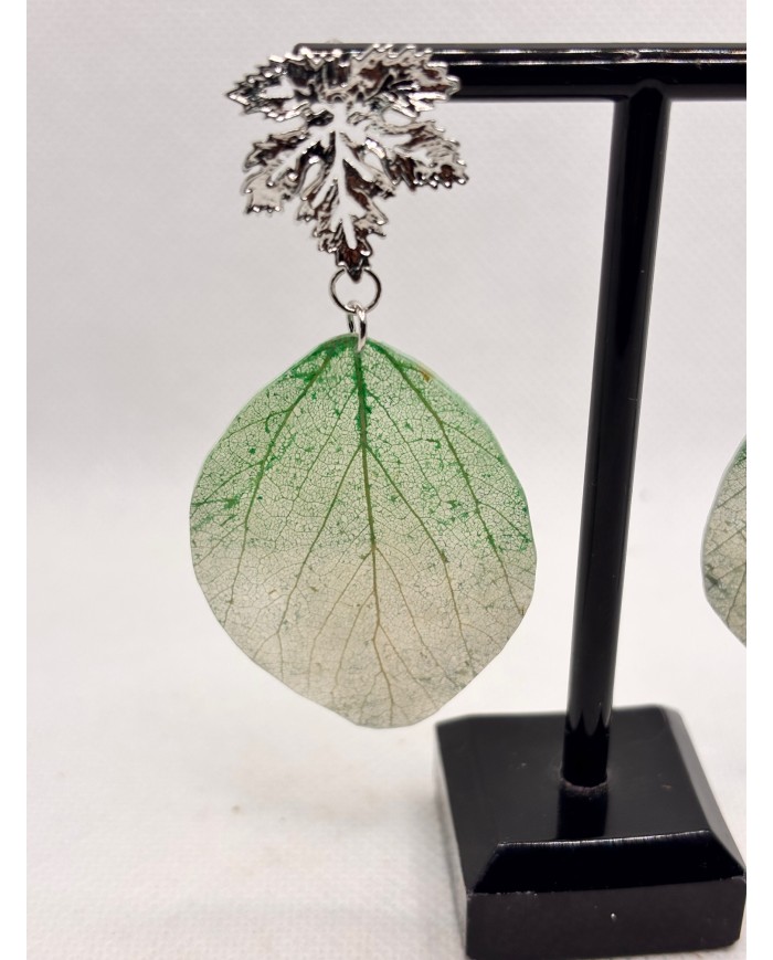 EDICIÓN LIMITADA pendientes artesanos de hoja natural