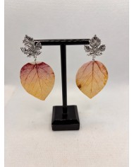 EDICIÓN LIMITADA pendientes artesanos de hoja nartural