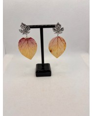 EDICIÓN LIMITADA pendientes artesanos de hoja nartural