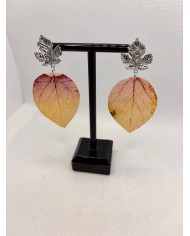 EDICIÓN LIMITADA pendientes artesanos de hoja nartural