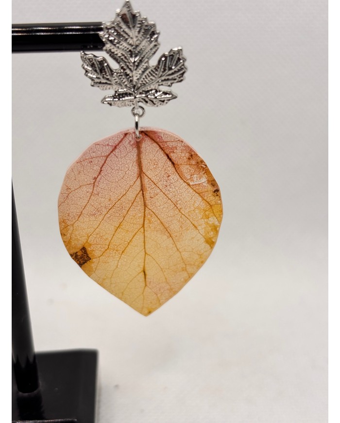 EDICIÓN LIMITADA pendientes artesanos de hoja nartural