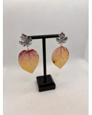 EDICIÓN LIMITADA pendientes artesanos de hoja nartural