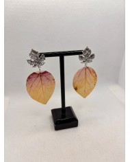 EDICIÓN LIMITADA pendientes artesanos de hoja nartural