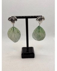 EDICIÓN LIMITADA pendientes artesanos de hoja  natural