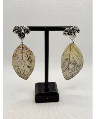 EDICIÓN LIMITADA pendientes de hoja natural