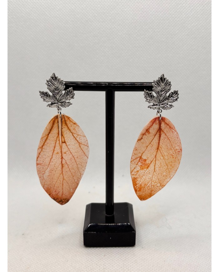 EDICIÓN LIMITADA  pendientes de hoja natural artesanos