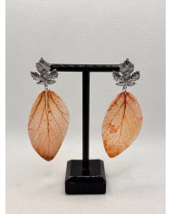 EDICIÓN LIMITADA  pendientes de hoja natural artesanos