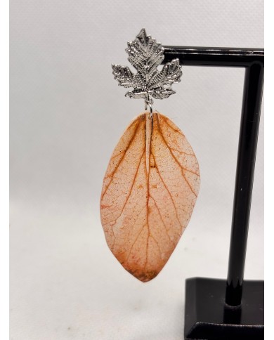 EDICIÓN LIMITADA  pendientes de hoja natural artesanos