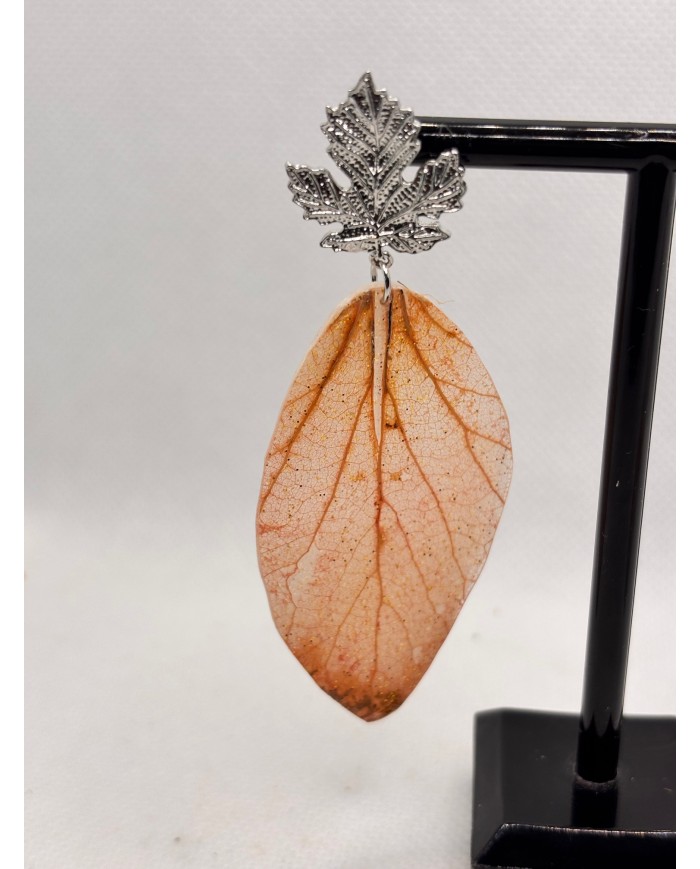 EDICIÓN LIMITADA  pendientes de hoja natural artesanos