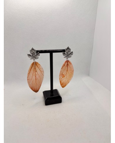 EDICIÓN LIMITADA  pendientes de hoja natural artesanos