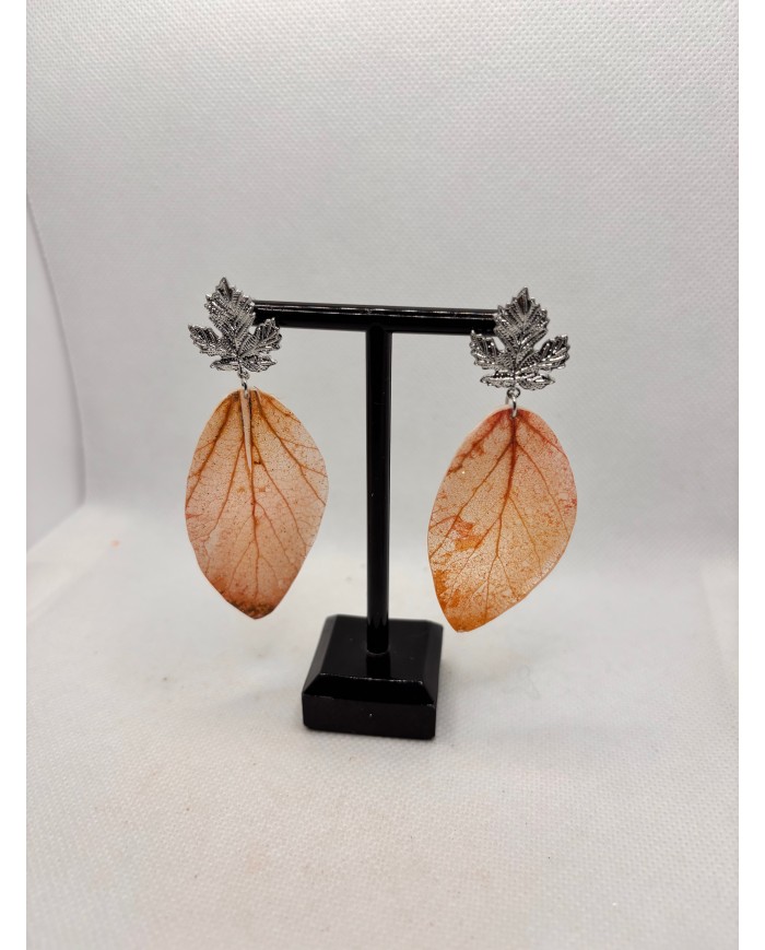 EDICIÓN LIMITADA  pendientes de hoja natural artesanos