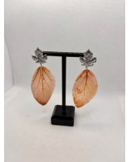 EDICIÓN LIMITADA  pendientes de hoja natural artesanos