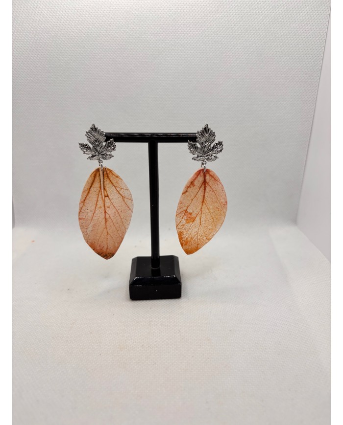 EDICIÓN LIMITADA  pendientes de hoja natural artesanos