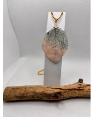 COLLAR ARTESANO DE HOJA NATURAL