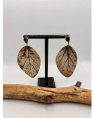 PENDIENTES DE HOJA NATURAL ARTESANOS