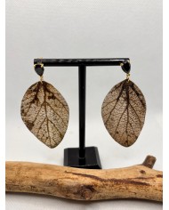 PENDIENTES DE HOJA NATURAL ARTESANOS