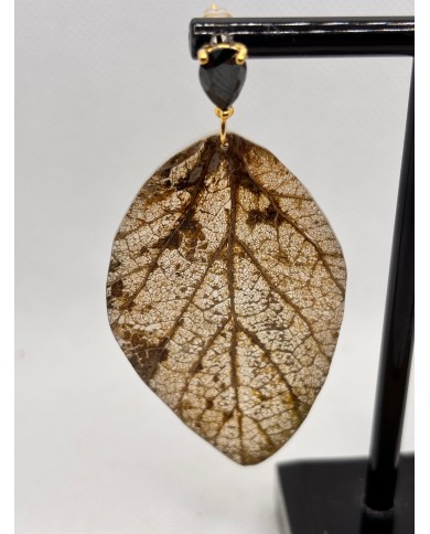 PENDIENTES DE HOJA NATURAL ARTESANOS