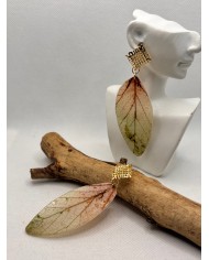 EDICIÓN LIMITADA pendientes de hoja natural artesanos