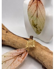 EDICIÓN LIMITADA pendientes de hoja natural artesanos