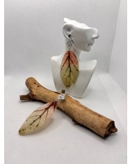 EDICIÓN LIMITADA pendientes artesanos de hoja natural