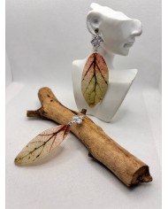 EDICIÓN LIMITADA pendientes artesanos de hoja natural