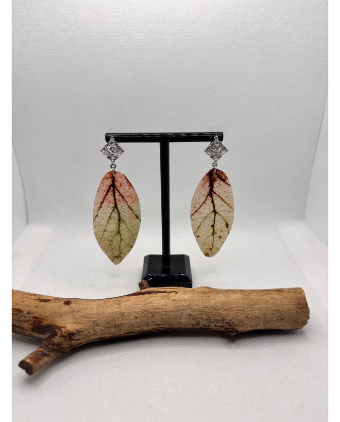 EDICIÓN LIMITADA pendientes artesanos de hoja natural