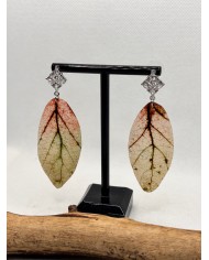 EDICIÓN LIMITADA pendientes artesanos de hoja natural