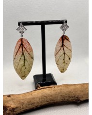 EDICIÓN LIMITADA pendientes artesanos de hoja natural