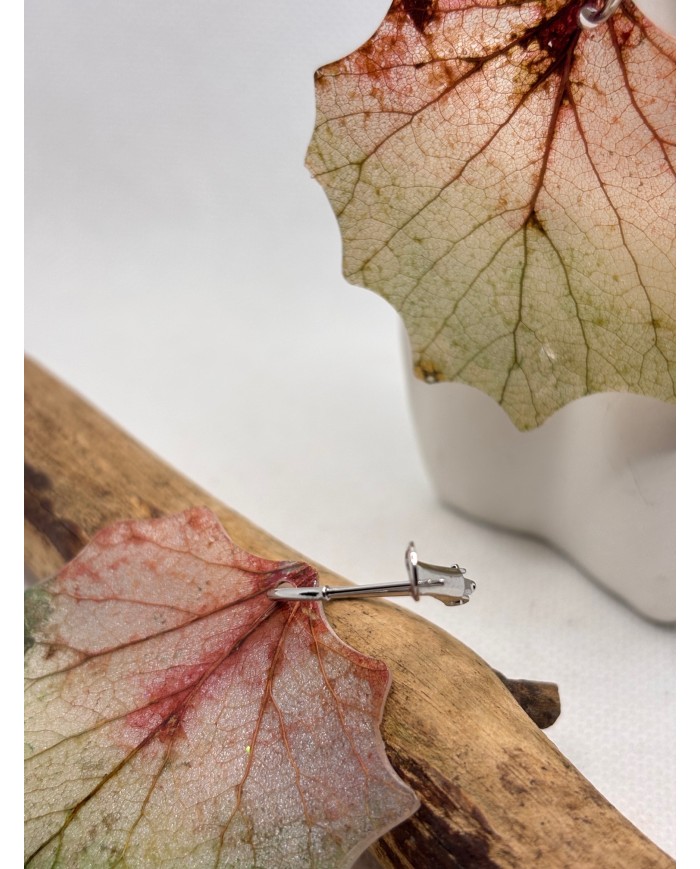 EDICIÓN LIMITADA pendientes artesanos de hoja natural