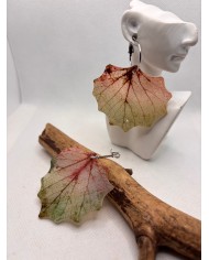 EDICIÓN LIMITADA pendientes artesanos de hoja natural
