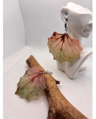 EDICIÓN LIMITADA pendientes artesanos de hoja natural