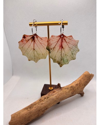 EDICIÓN LIMITADA pendientes artesanos de hoja natural