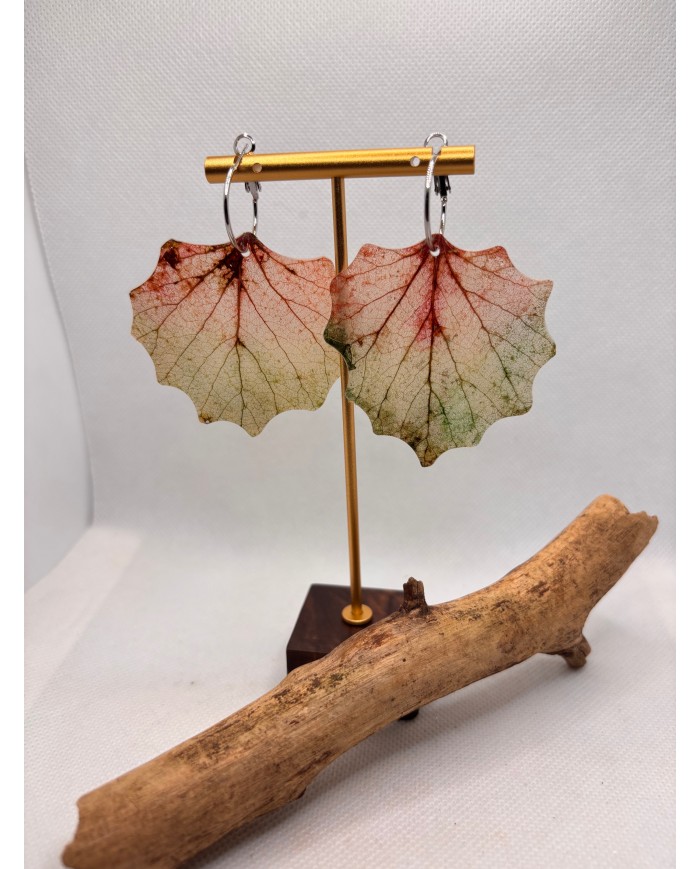 EDICIÓN LIMITADA pendientes artesanos de hoja natural