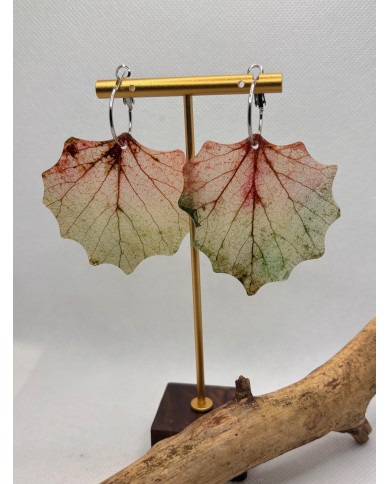 EDICIÓN LIMITADA pendientes artesanos de hoja natural