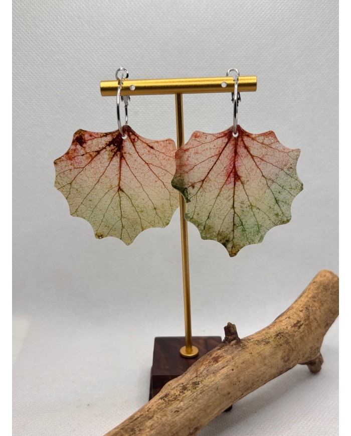 EDICIÓN LIMITADA pendientes artesanos de hoja natural