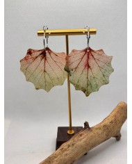 EDICIÓN LIMITADA pendientes artesanos de hoja natural