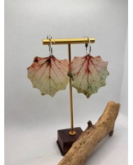 EDICIÓN LIMITADA pendientes artesanos de hoja natural
