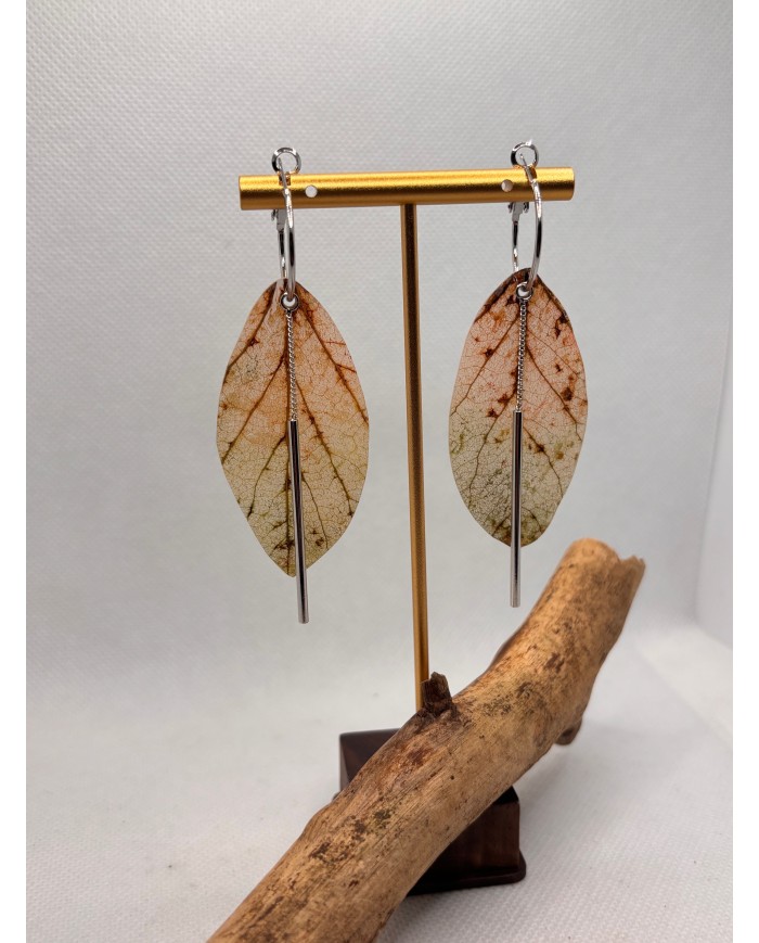 EDICIÓN LIMITADA pendientes de hoja natural artesanos