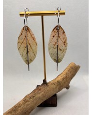 EDICIÓN LIMITADA pendientes artesanos de hoja natural