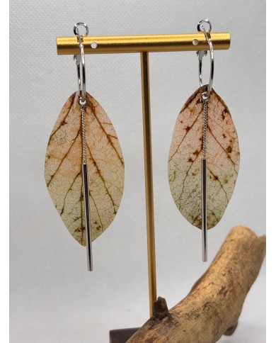 EDICIÓN LIMITADA pendientes de hoja natural artesanos