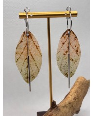 EDICIÓN LIMITADA pendientes de hoja natural artesanos