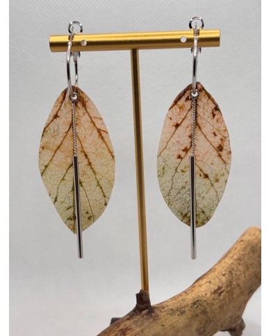 EDICIÓN LIMITADA pendientes de hoja natural artesanos