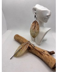 EDICIÓN LIMITADA pendientes de hoja natural artesanos