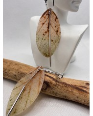 EDICIÓN LIMITADA pendientes de hoja natural artesanos