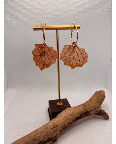 EDICIÓN LIMITADA pendientes artesanos de hoja natural